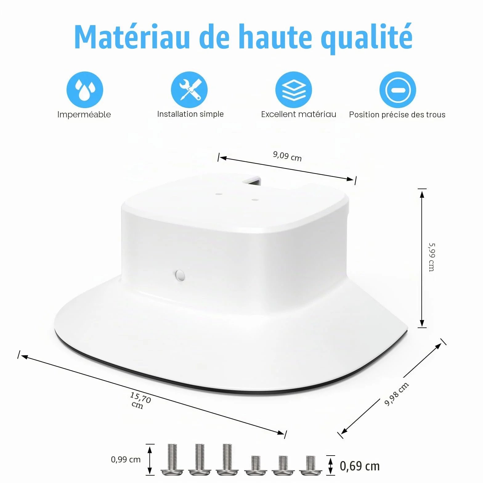 Support de caméra eufy Security SoloCam S340 - Caméra de sécurité étui - Résistant aux intempéries - Pour installation en extérieur - Compatible avec eufy Security SoloCam S340
