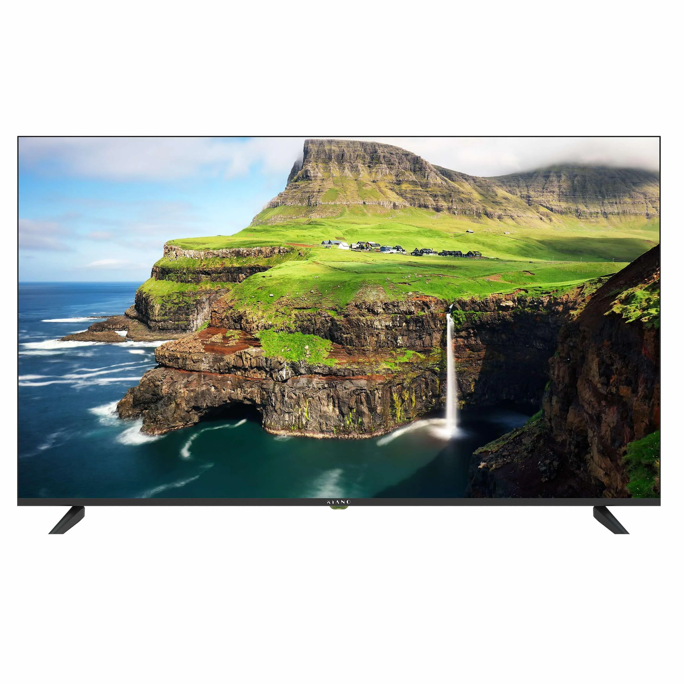 KIANO Elegance 55” Smart TV 4K UHD – VIDAA OS, D-LED, HDR, Dolby Digital Plus, Wi-FI, HDMI/USB, Triple Tuner DVB-T2/S2/C, PVR USB, Design sans Bordures