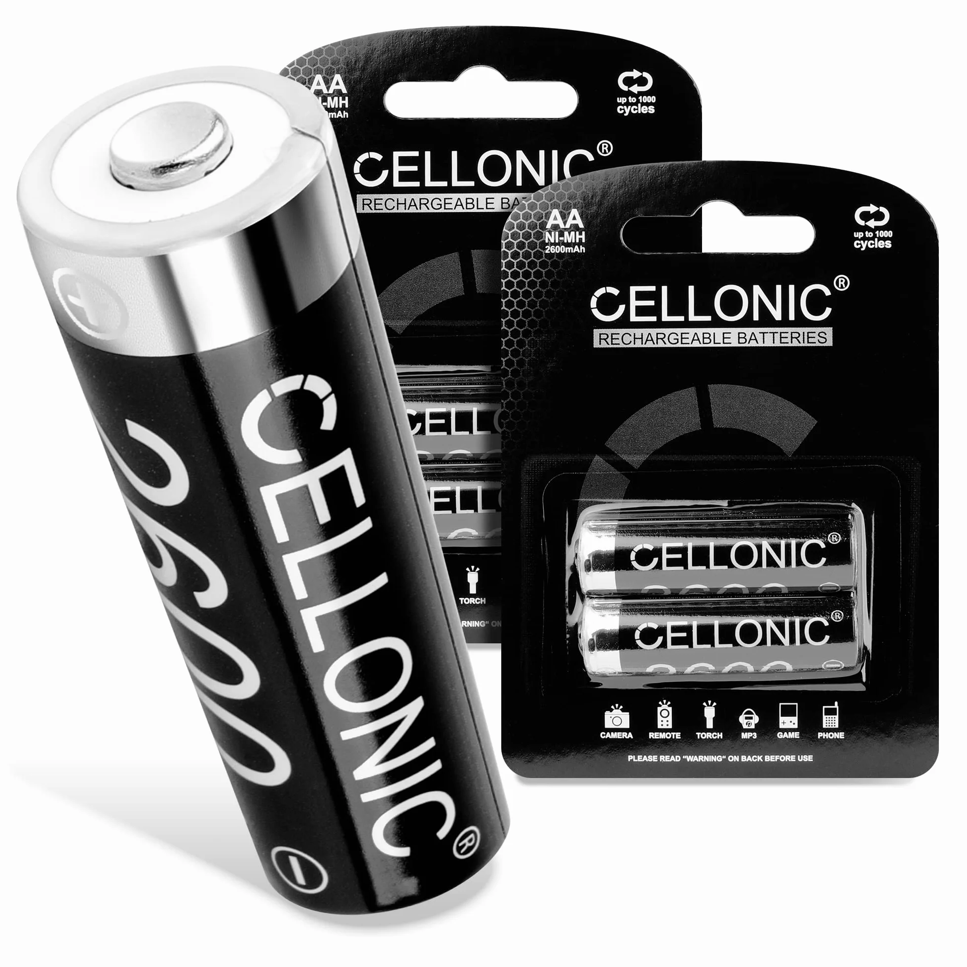 CELLONIC 4X Batterie pour Téléphone sans Fil Compatible avec Siemens Gigaset C620A,C620,C620H - (2600mAh, 1.2V)