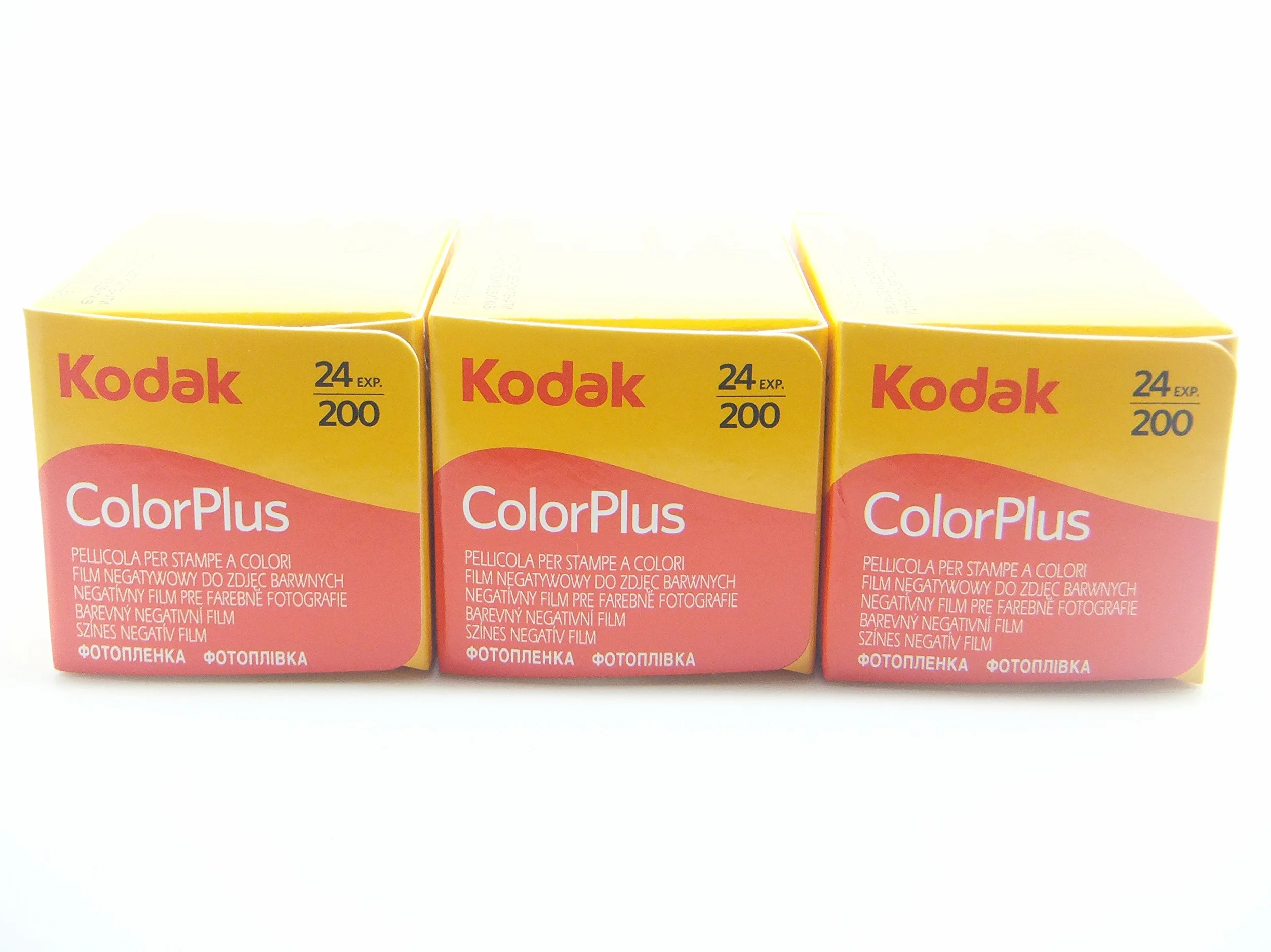 Kodak ColorPlus 200 ASA Lot de 3 pellicules Couleur 35 mm 24 Poses