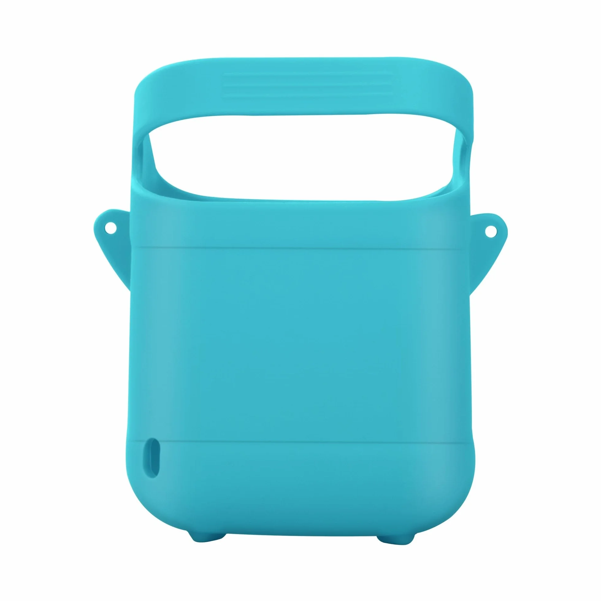 Housse en silicone souple réglable avec bretelles pour lecteur audio Toniebox 2, housse de protection avec design ajusté pour le voyage avec boutons et ports faciles (vert)