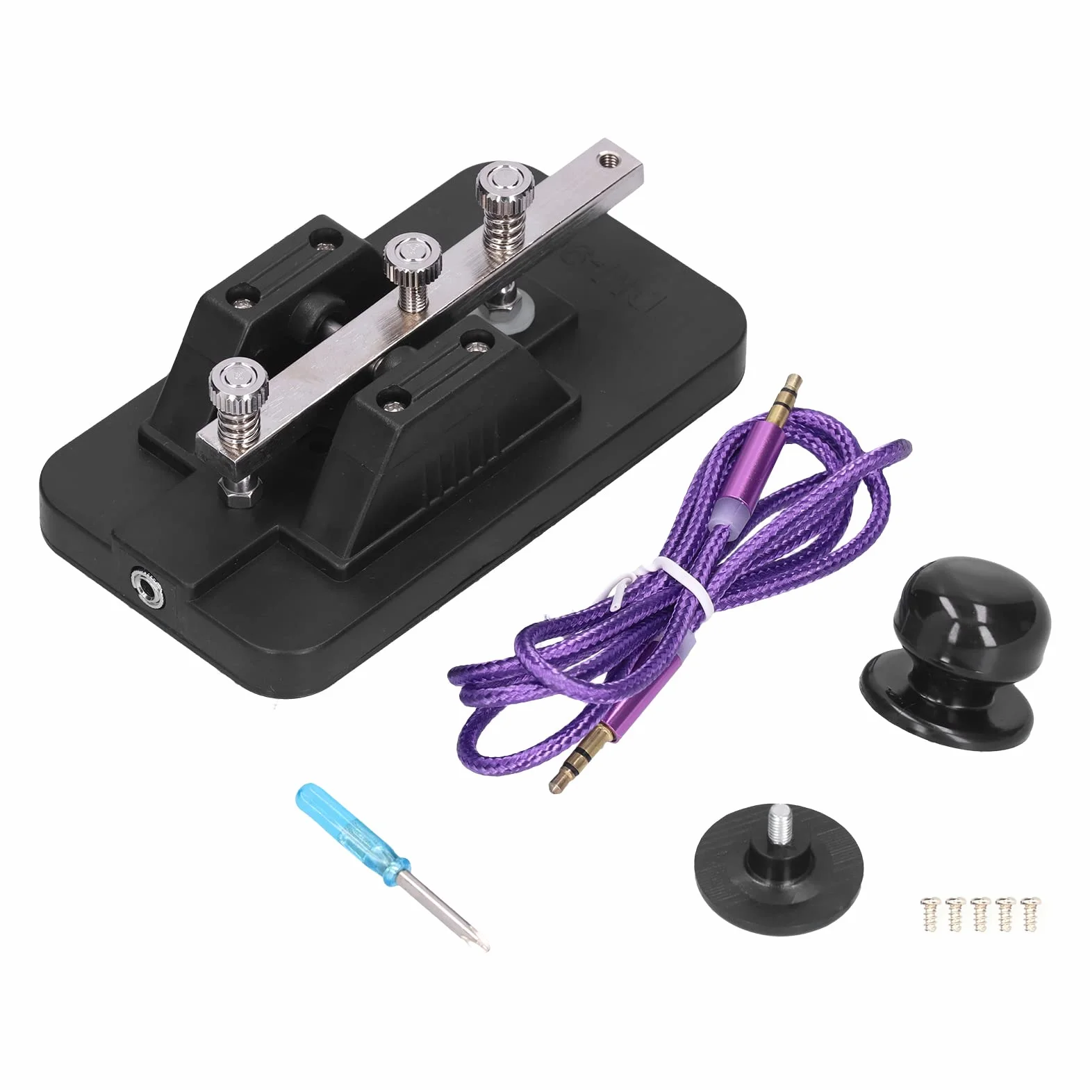 Kit D'entraînement du Code Morse, CW Telegraph Key Practice Trouor Trainer Tempraph Tapper Morse Code Clé avec Buzzer pour Débutant