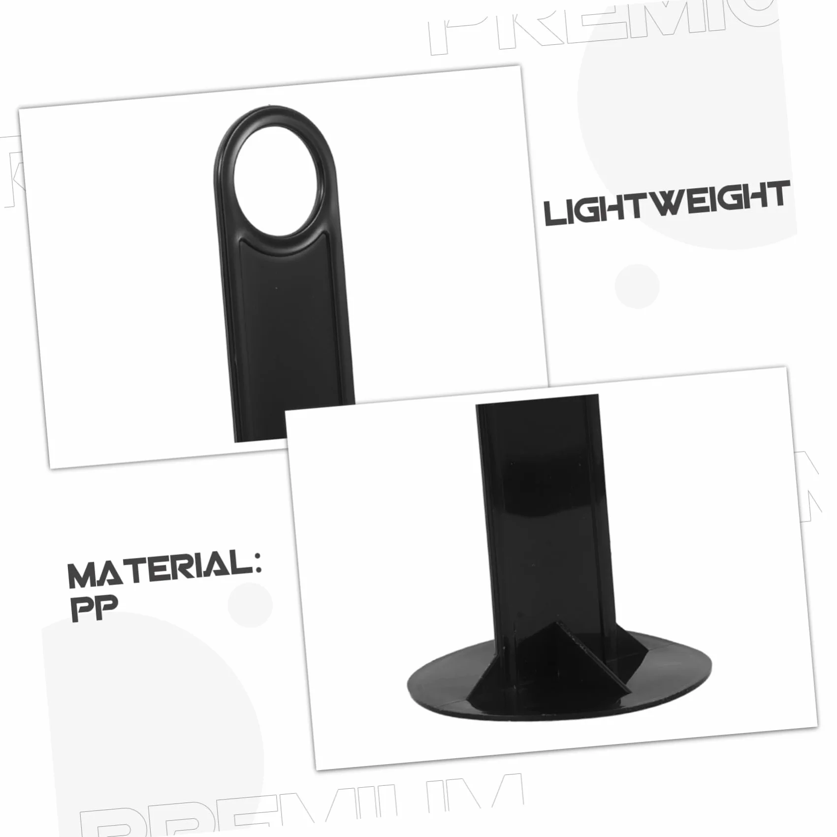 Toyvian Support de Rangement pour Plots de Marquage Football, Plateau Disque PP Noir, 8 Pièces