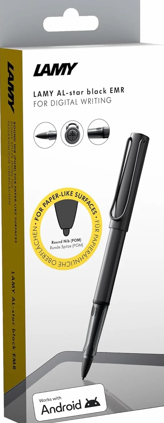 Lamy AL-Star EMR Stylet pour écran Tactile et Stylet Lamy LX EMR, étui Vide, Stylet numérique pour tablettes, Smartphones et Ordinateurs Portables, Pointes de Contact Pom interchangeables, sans Piles
