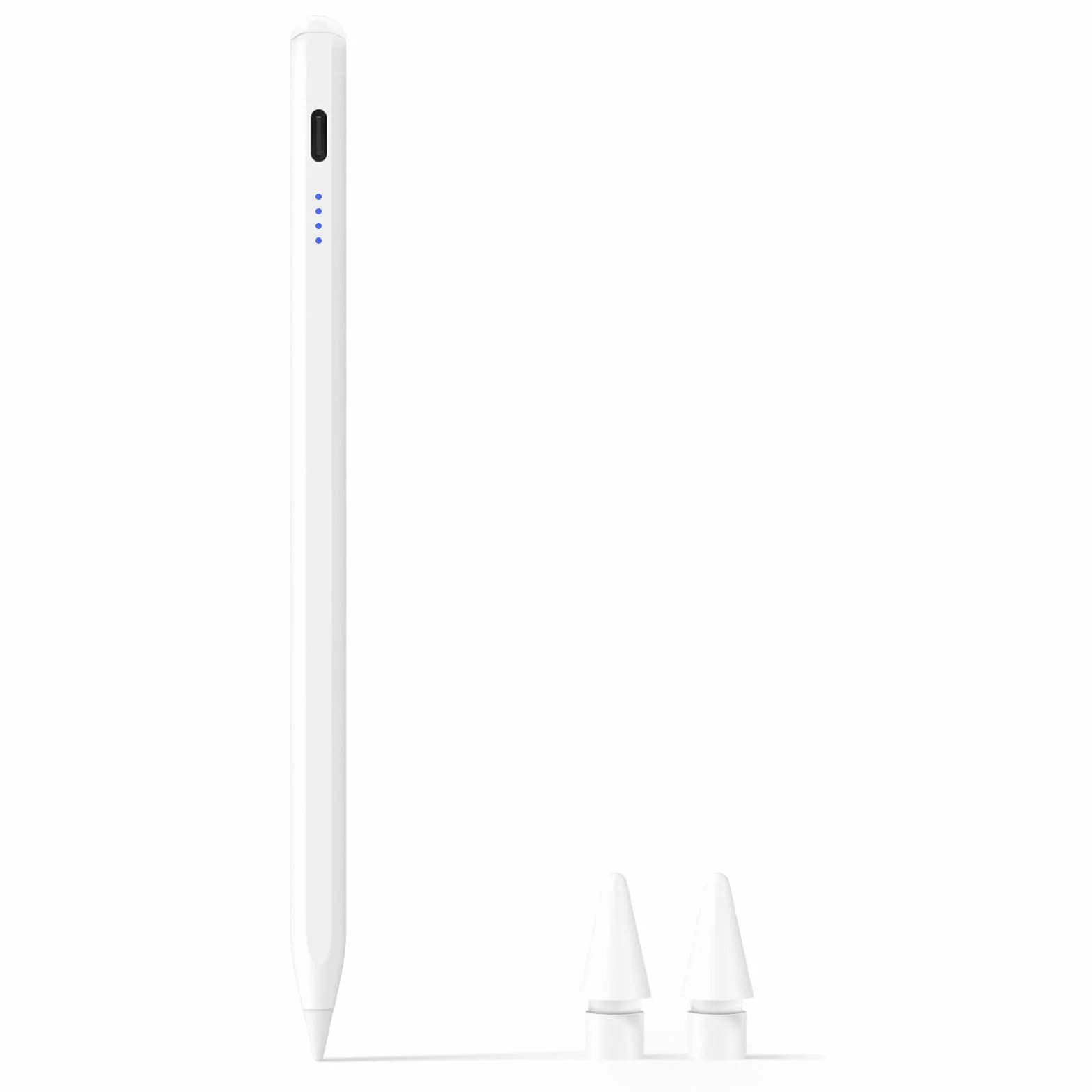 Stylet pour iPad 2018-2026, Précision de Pixe, Reject de Paume, Détection d'inclinaison, Pencil Charge Rapide, Compatible avec iPad 11/10/9/8/7/6/A16, Mini 7/6/5/4, Air M4/M3/M2, Pro M5/M4 13/12.9/11″
