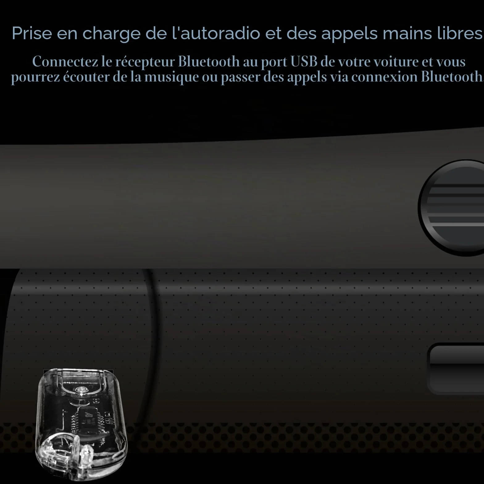 Adaptateur Bluetooth Audio 5.3 Récepteur Dongle USB Plug & Play HD pour Haut-Parleurs Chaîne Hi-Fi Voitures