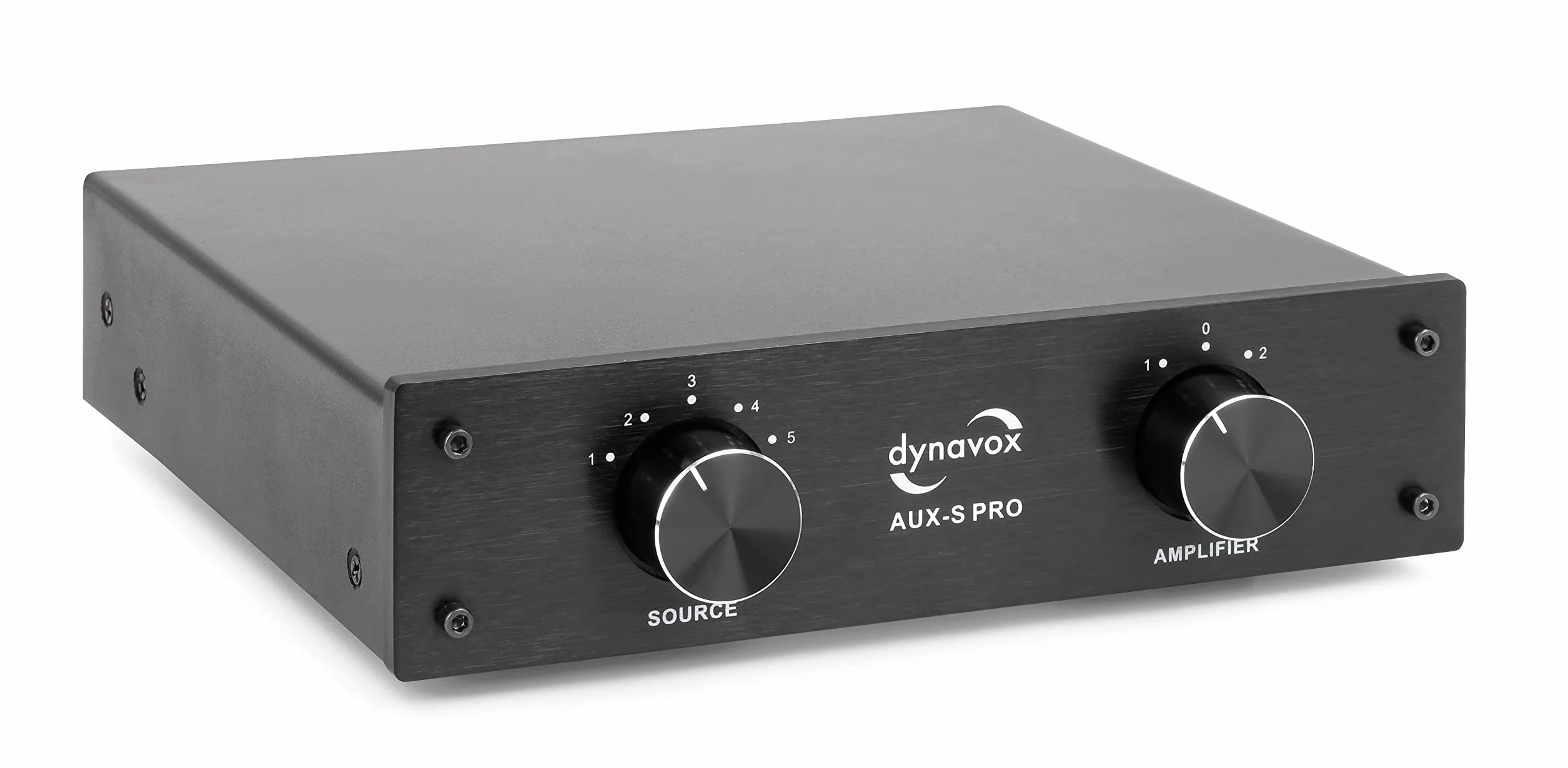 Dynavox AUX-S Pro Commutateur Audio 5 Entrées 2 Sorties Stéréo Surround Noir