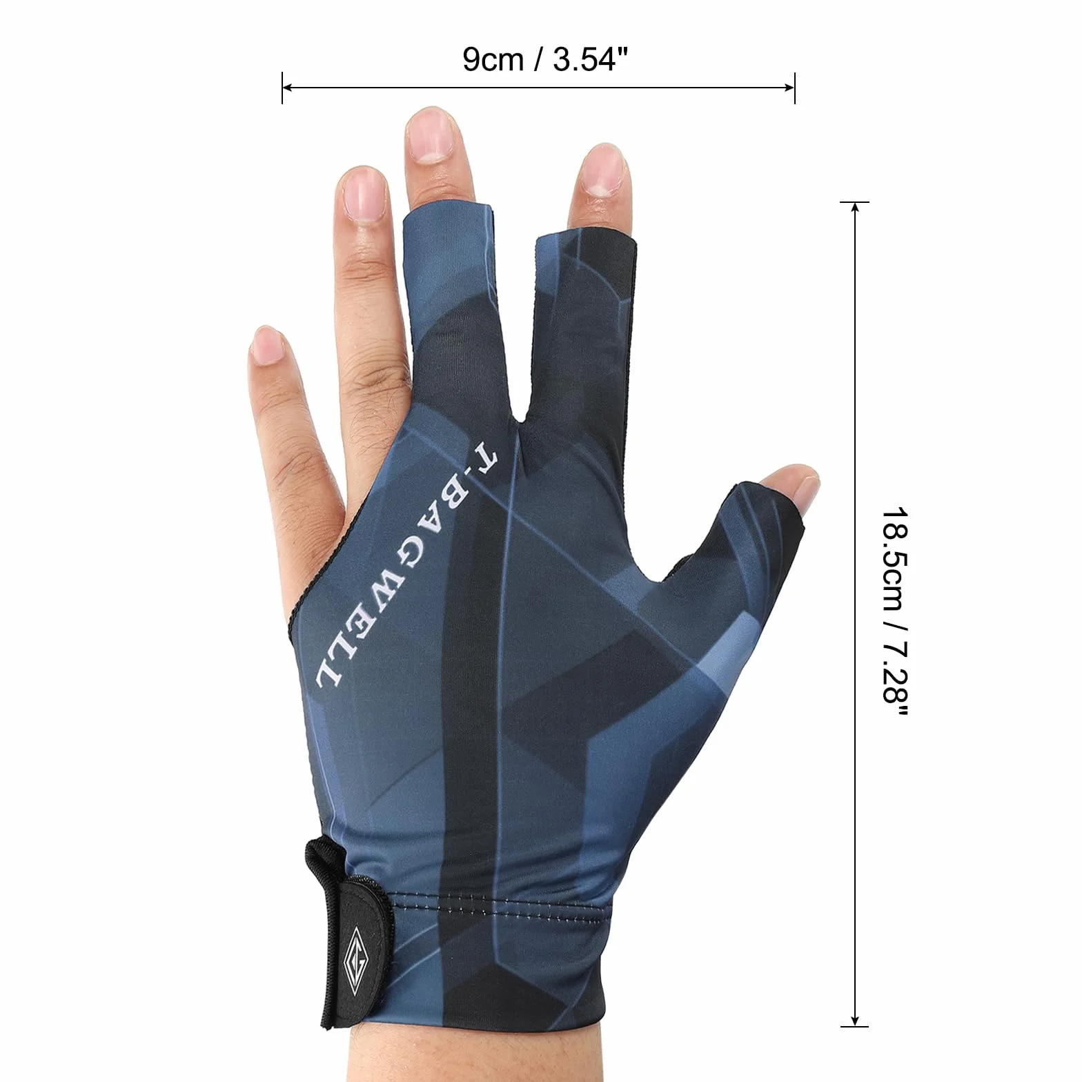 PATIKIL Gants de Billard pour Main Gauche, Accessoires pour Billard, Snooker, Carambole