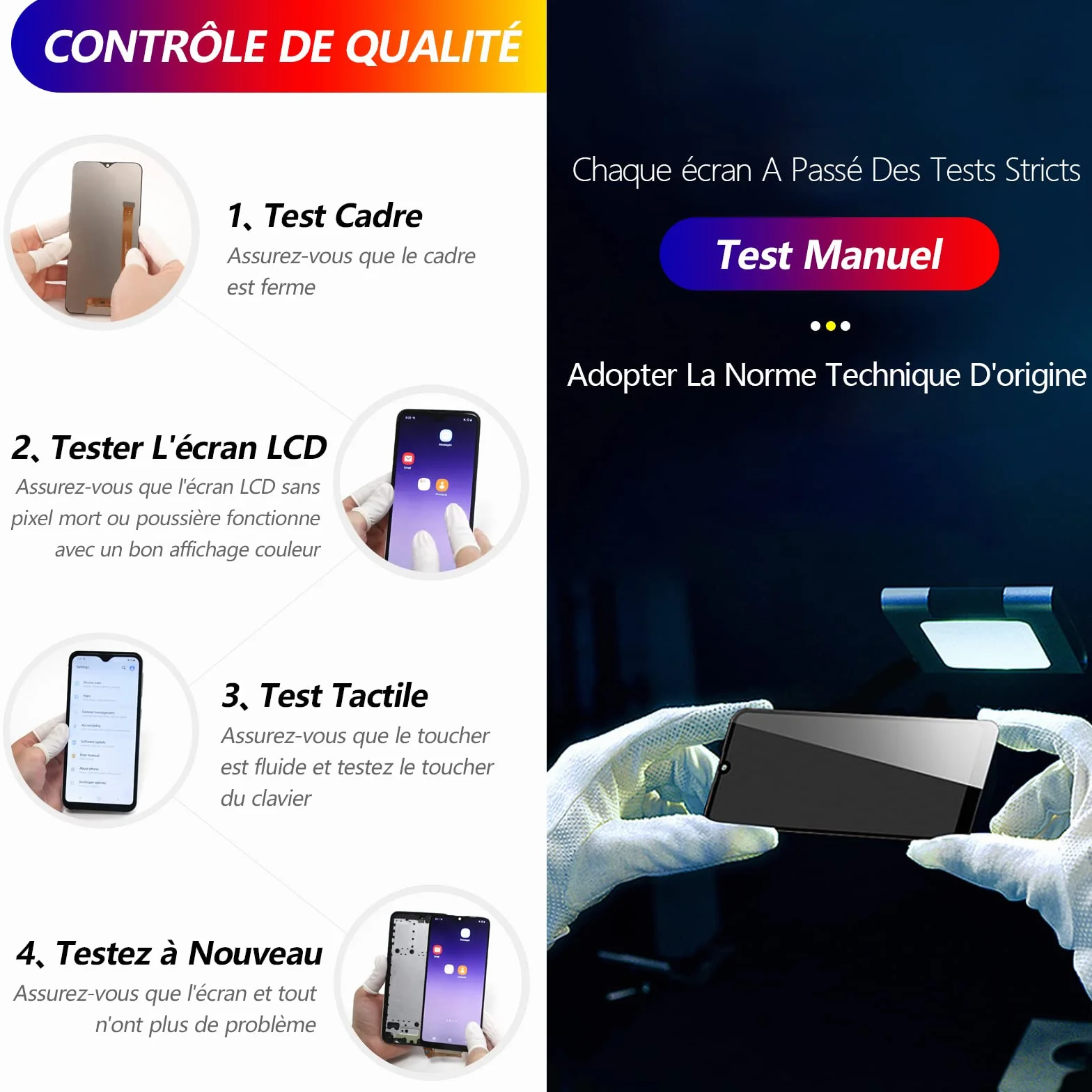 RongZy Écran LCD De Remplacement pour 6.67" Xiaomi Redmi Note 10 Pro M2101K6G M2101K6R Écran Tactile Digitizer Panneau Assemblé De Réparation avec Outilse(Noir avec Cadre)