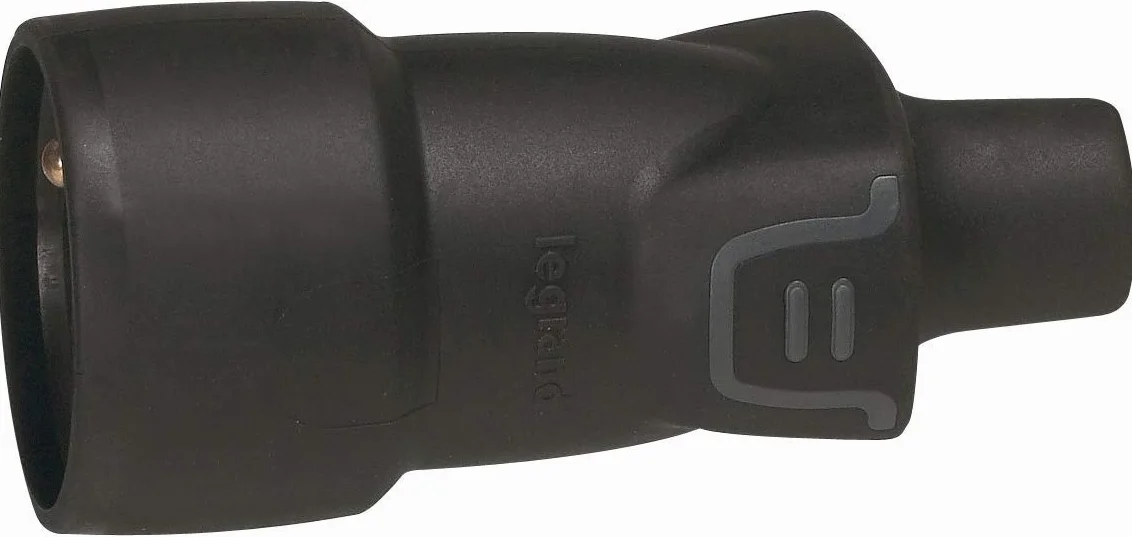 Legrand 050446 - Prise Femelle Caoutchouc Broche Française 220v 16a 2p+t Pour Rallonge - Ip44