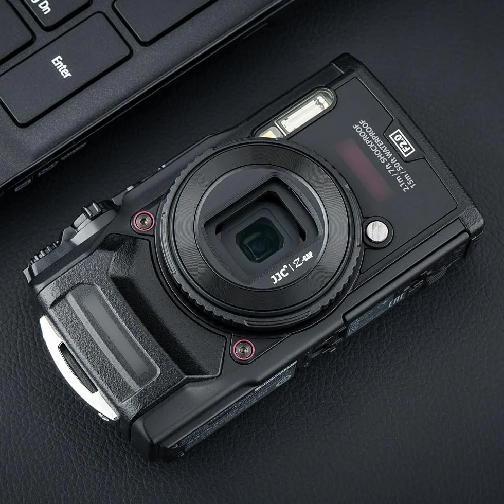 JJC Bouchon de Protection d'objectif pour Appareil Photo Olympus Tough TG-7, TG-6, TG-5, TG-4, TG-3, TG-2 and TG-1F, Om System TG-7, Remplacement pour Olympus LB-T01