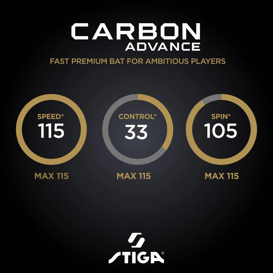 STIGA Carbon Advance Raquette de Tennis de Table