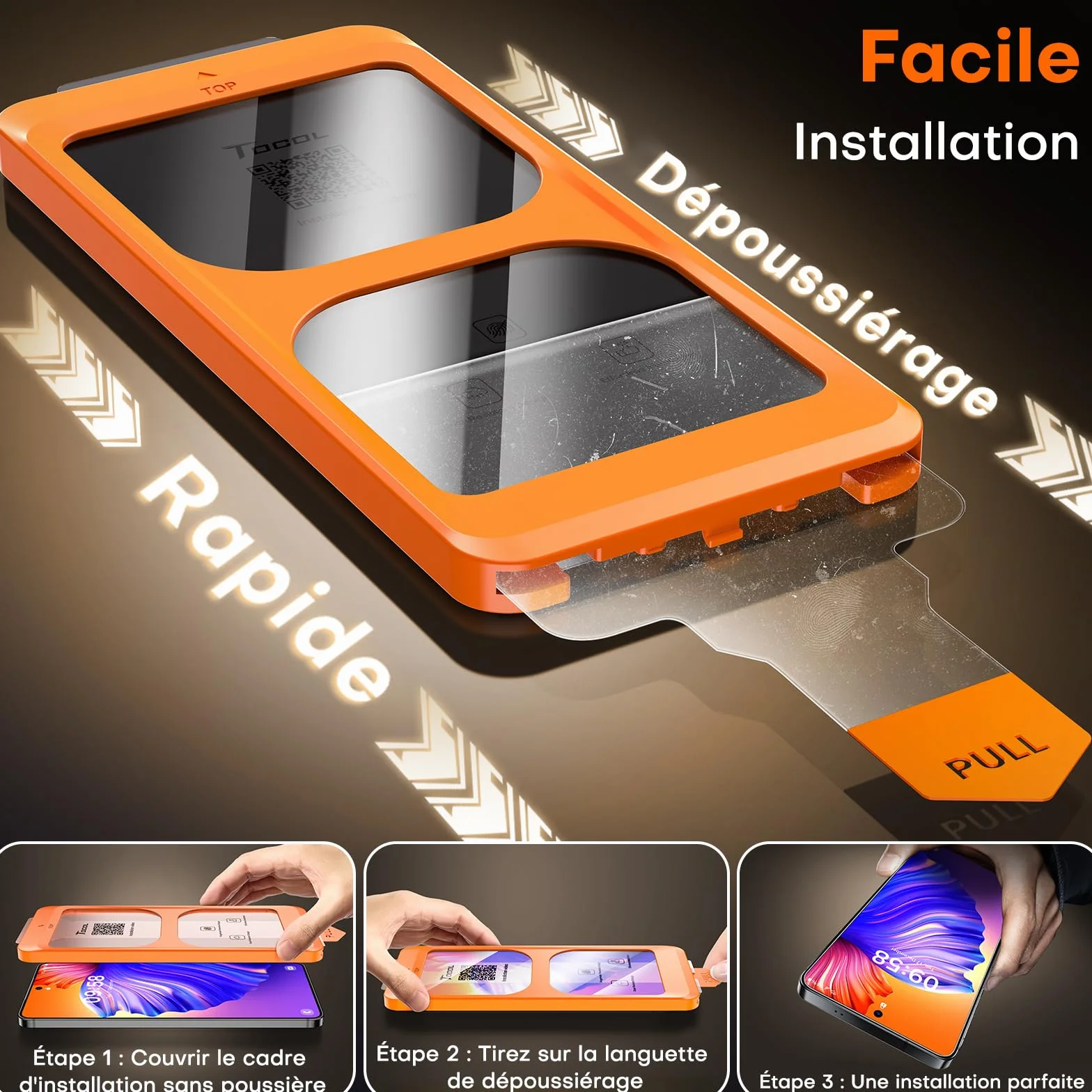 TOCOL Verre Trempé pour Samsung Galaxy S26 Ultra, Dépoussiérage Automatique, Installation Rapide, Sans Bulles, Dureté 9H, Résistant aux Rayures, Coques de Téléphone Compatibles, 2 Pièces