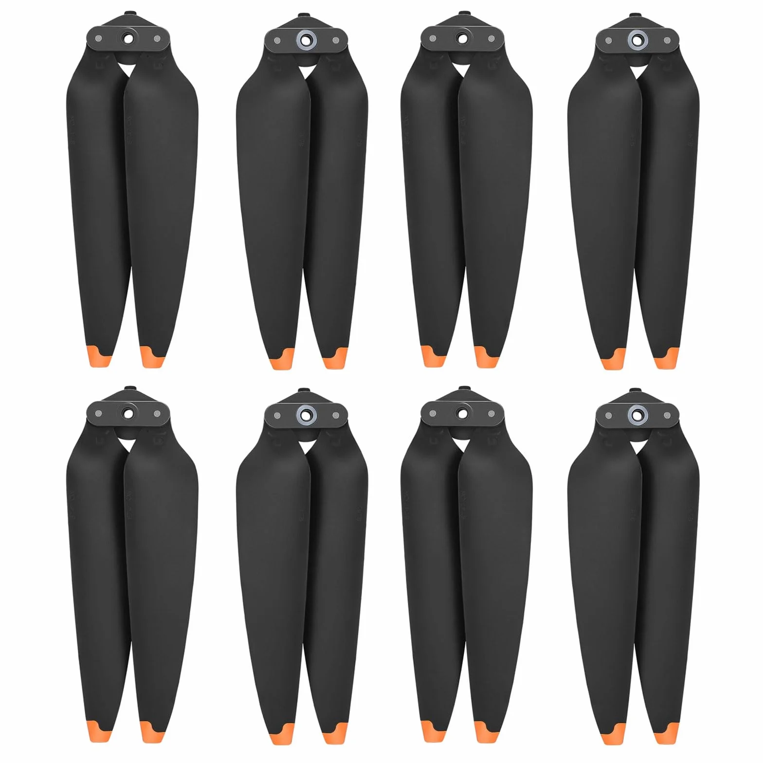 Hélices pour DJI Air 3/AIR 3S - Lames de Rechange à Faible Bruit - Accessoires pour Drone DJI Air 3/AIR 3S - 8 Embouts Orange