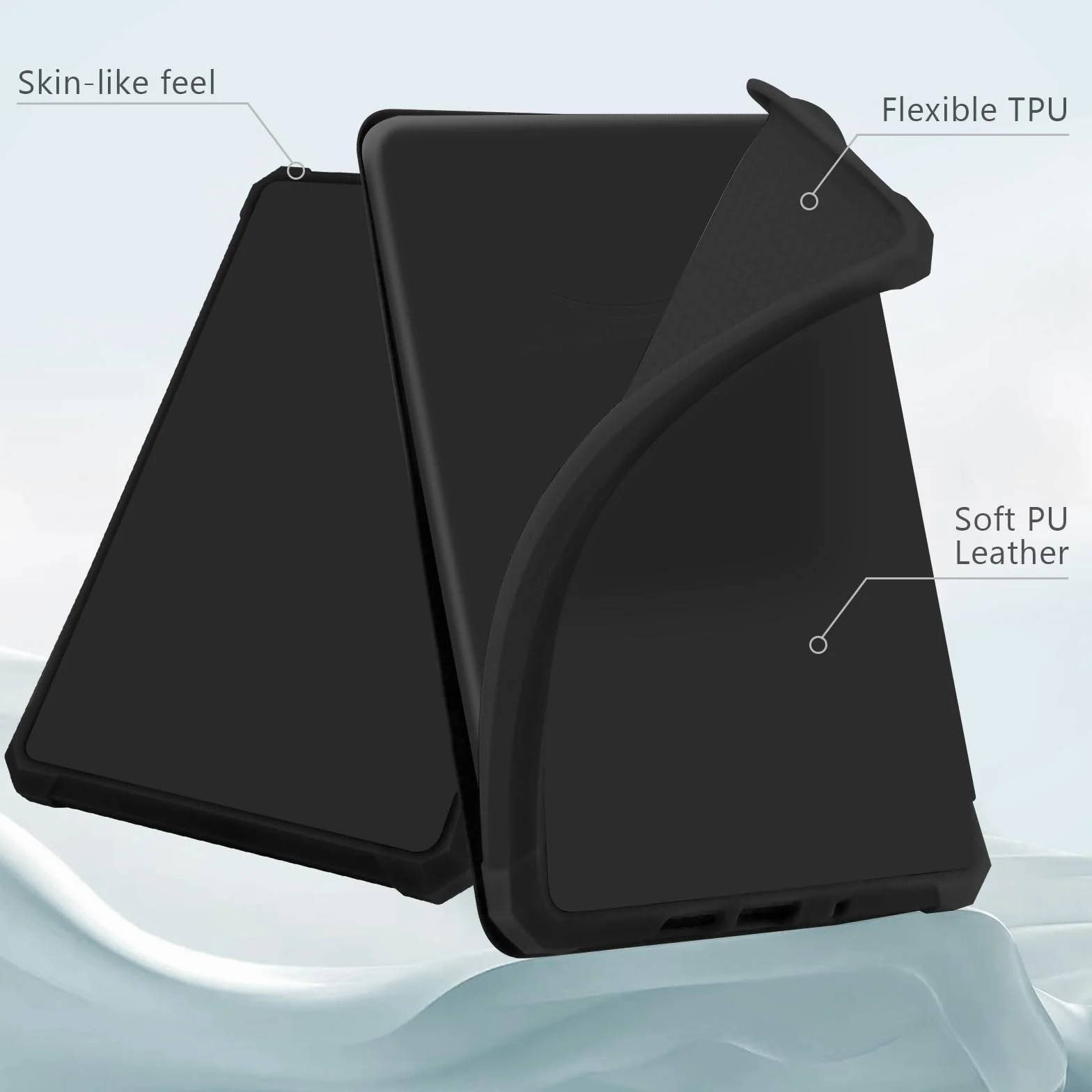 Coque pour Kindle 11ème Génération 6 Pouces - Étui de Protection Ultra Mince Compatible Modèles 2024 et 2024, Fonction Veille/Réveil Automatique