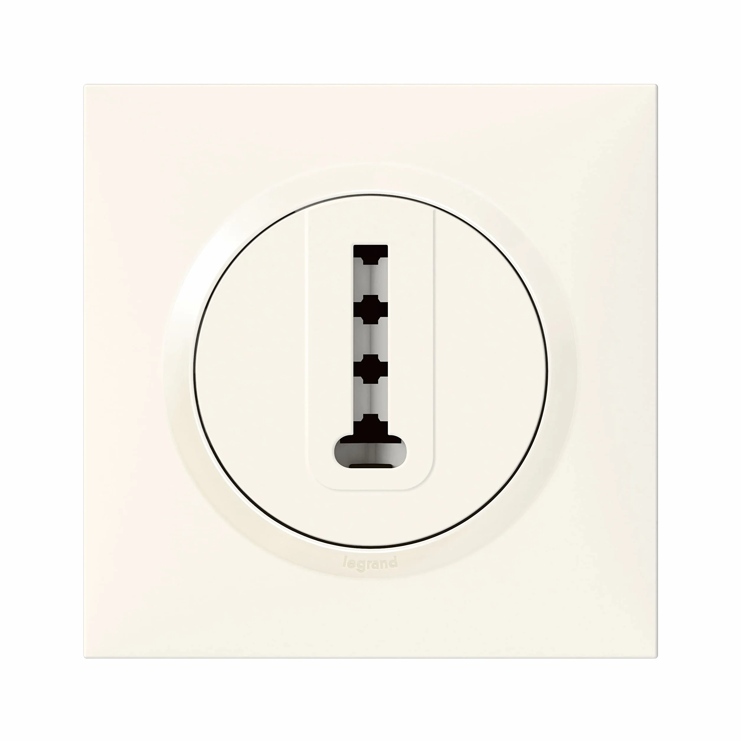 Legrand - Prise téléphone en T dooxie livrée avec plaque carrée blanche - emballage blister