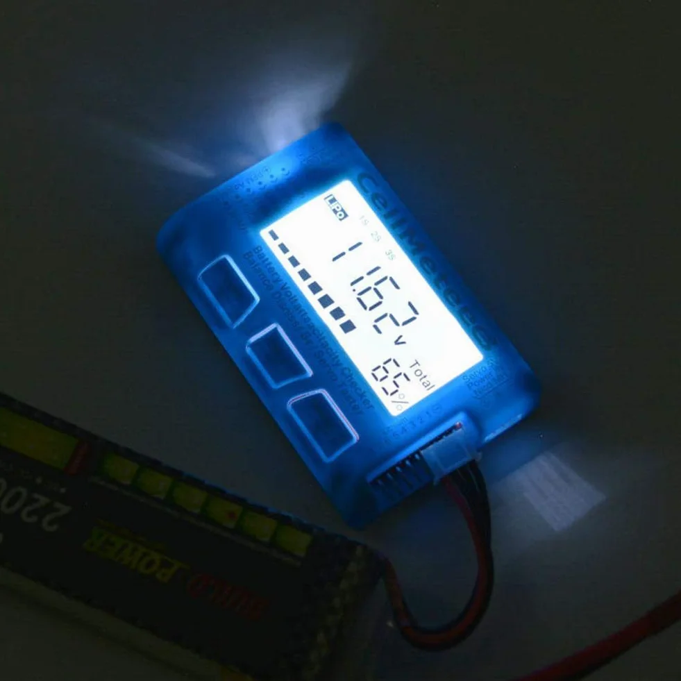 RC 8 testeur de capacité de batterie numérique testeur servo rétroéclairage LCD pour LiPo Life Li-ion NiMH Nicd