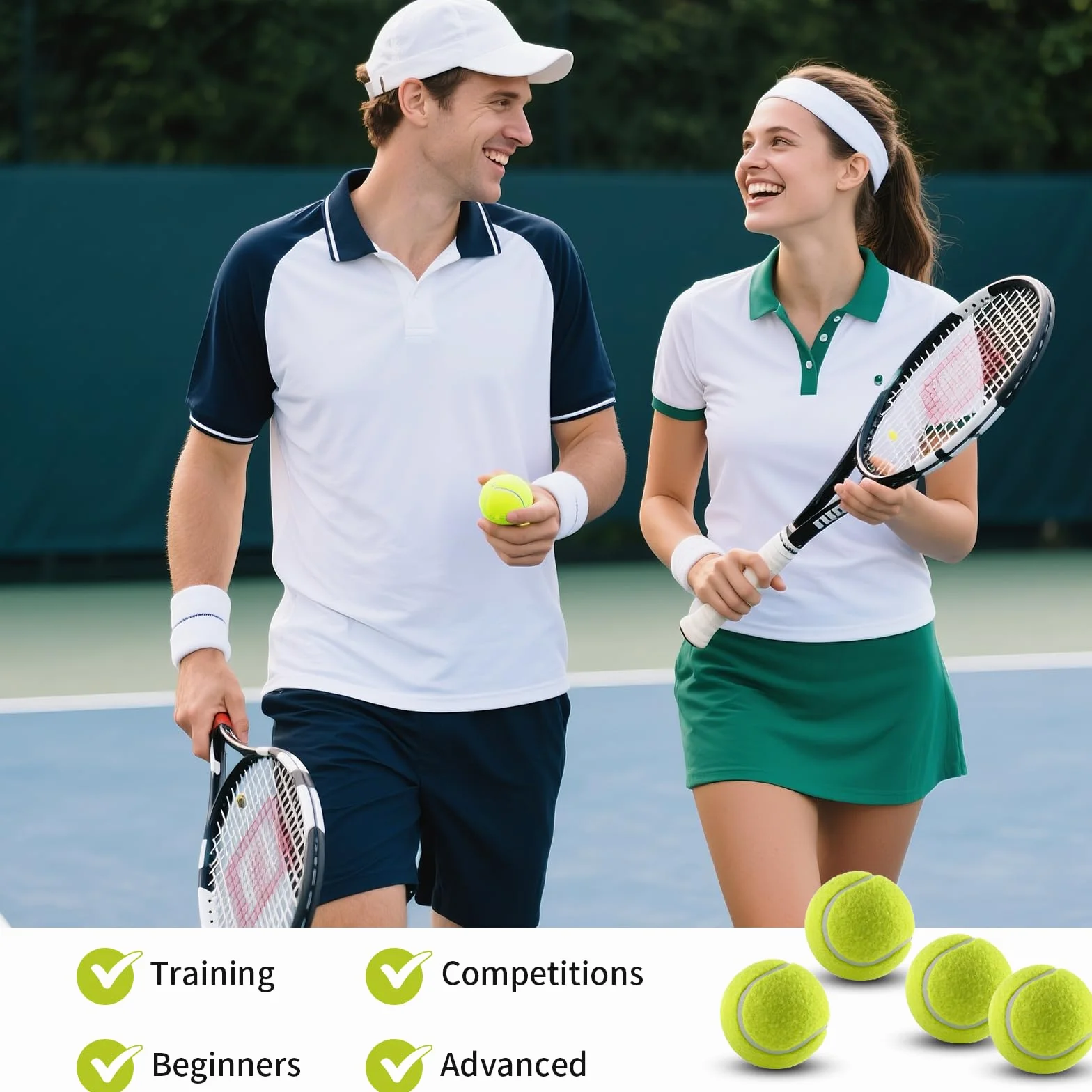 Balles de Tennis Jaune 12 Pièces pour Compétition Entraînement Chien