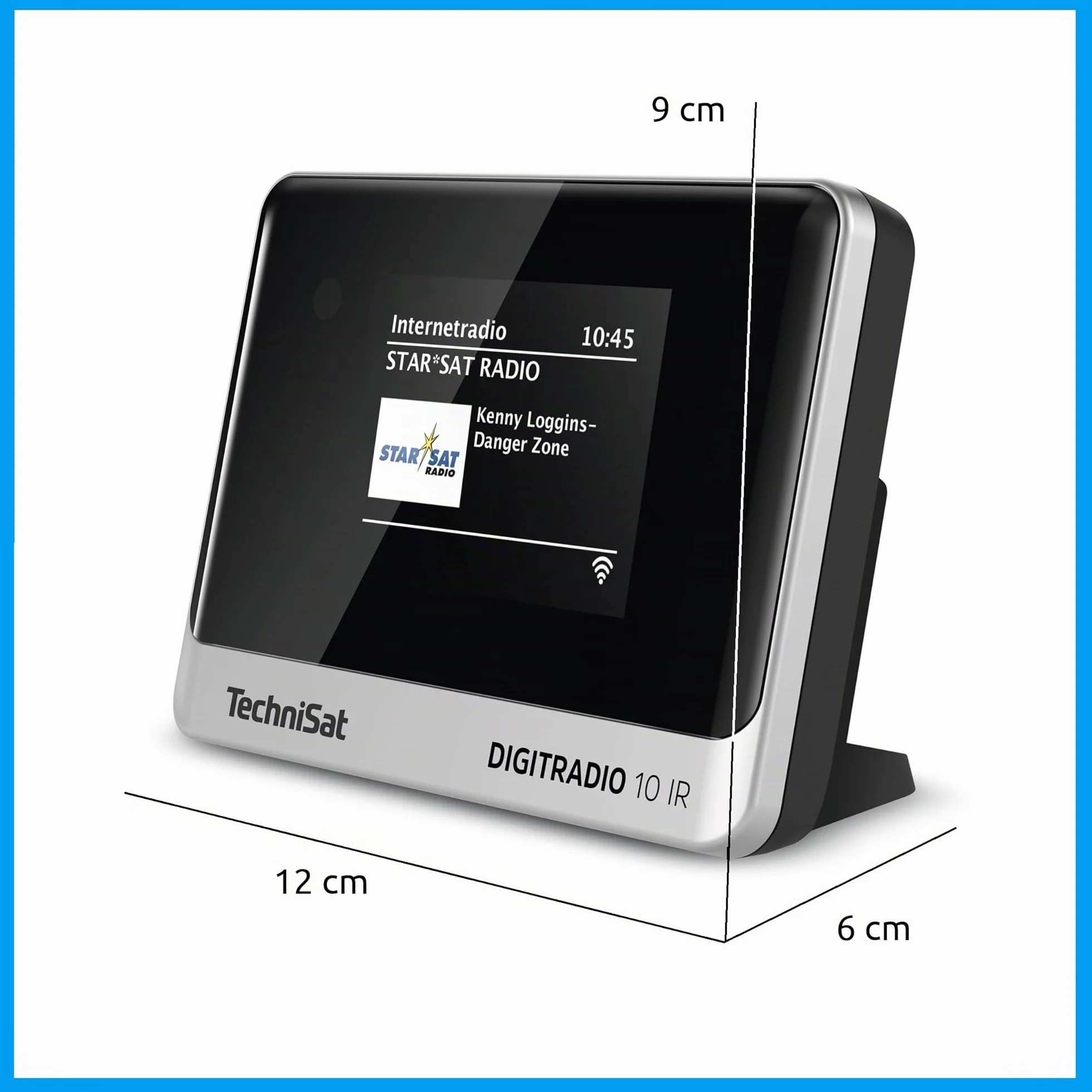TechniSat DIGITRADIO 10 IR Adaptateur Radio Internet DAB+ WLAN Bluetooth Noir Argent
