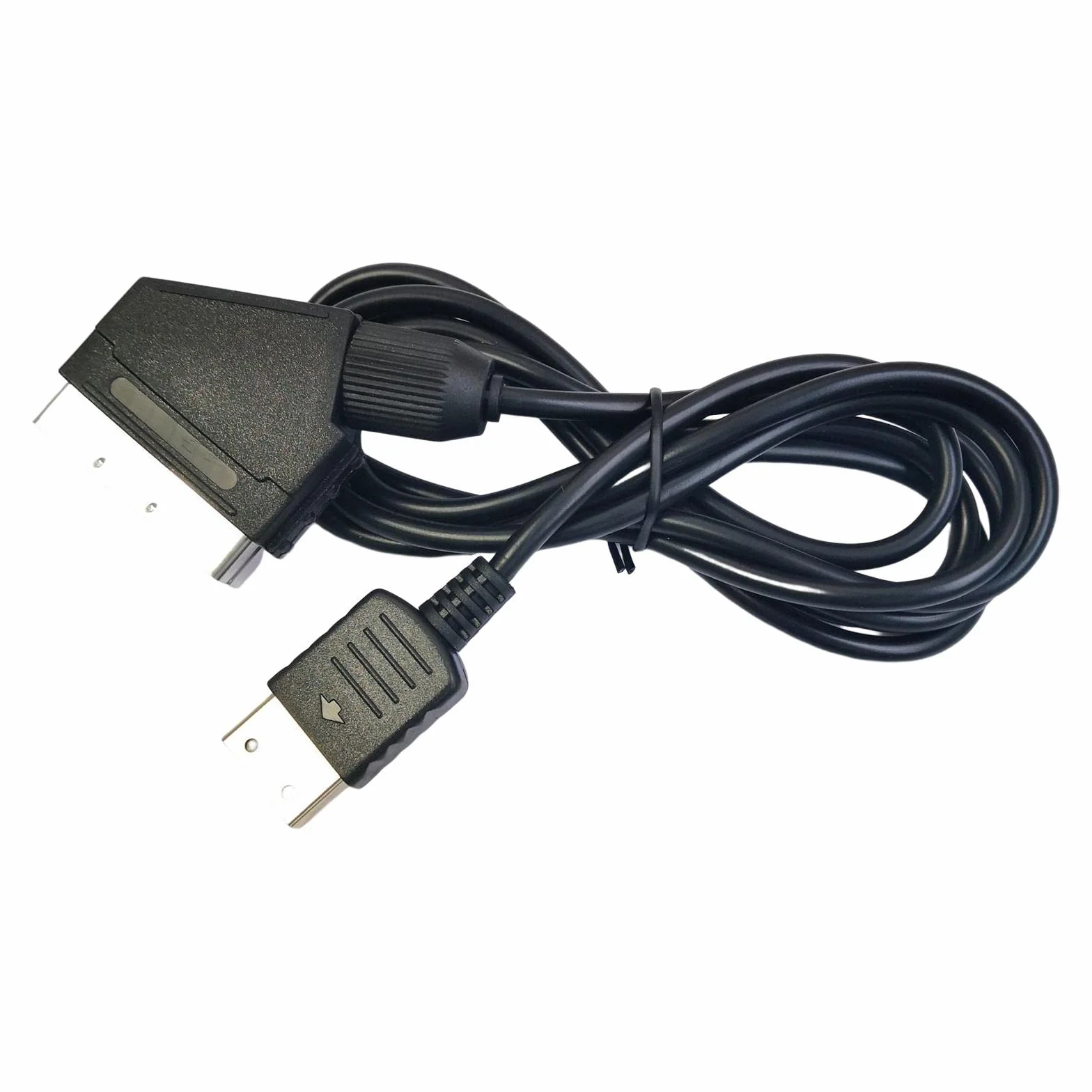 Câble Péritel pour Console Sega Dreamcast, 1.8m, Câble de Connexion Amélioration Vidéo et Audio, Compatibilité TV avec Prise SCART, pour Rétrogaming et Remplacement