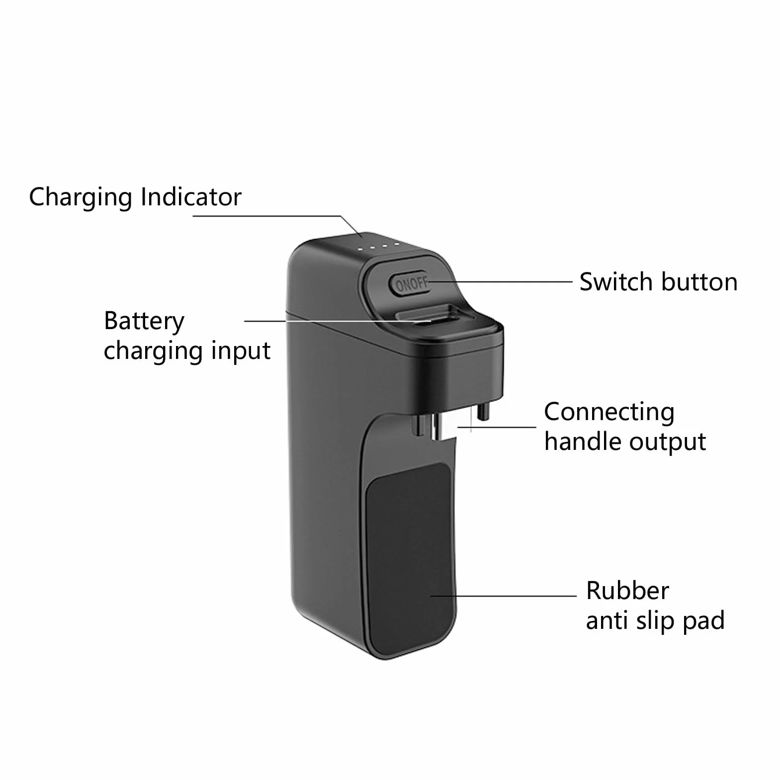 Batterie 3500 MAh pour Manette PS5, Batterie de Manette Portable avec Indicateur LED, Interrupteur Individuel, Batterie pour Manette PS5