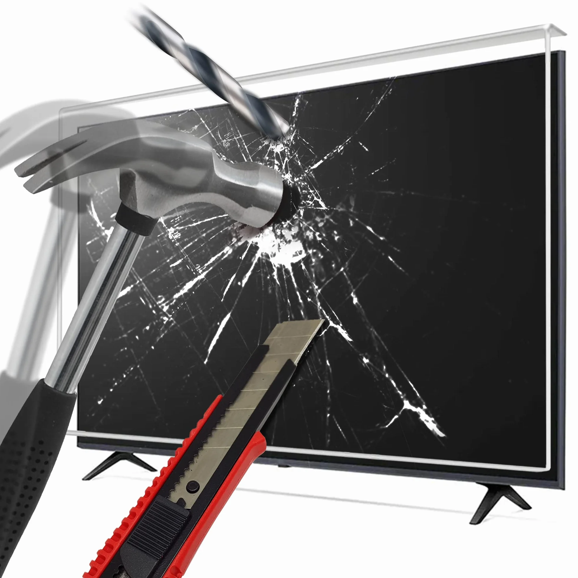 LEYF Protection d'écran TV 82" (32") – Film de protection pour écran LCD, LED, OLED 4K et QLED HDTV
