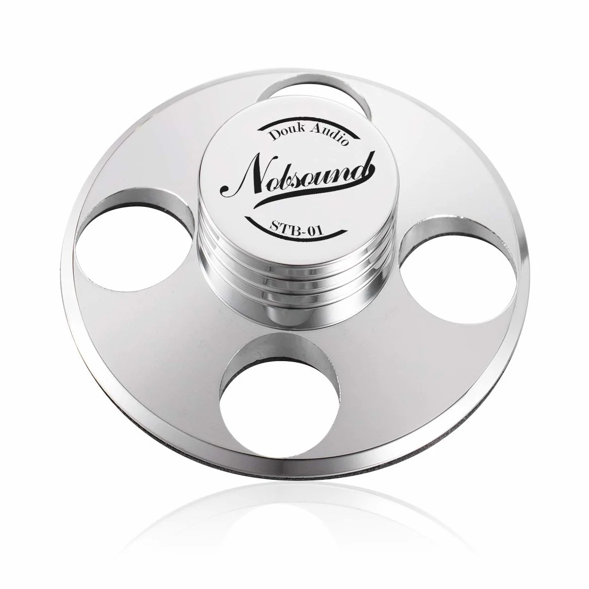 Nobsound Palet presseur en métal pour Platine Vinyle Argenté