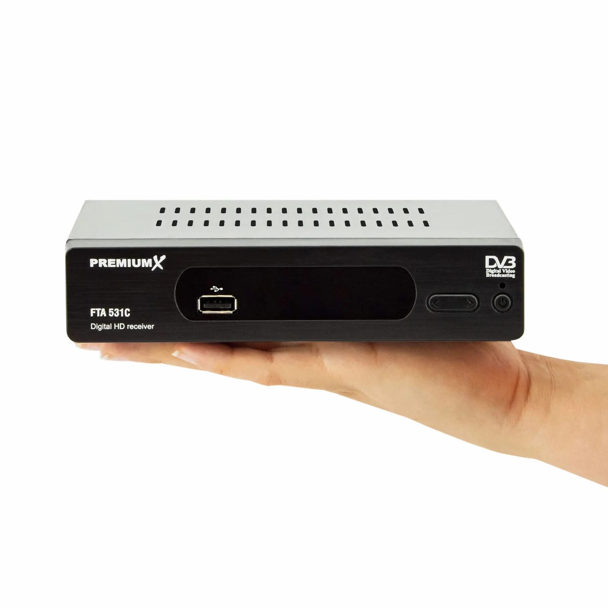 Premium X Récepteur câble DVB-C FTA 531C Digital FullHD SCART HDMI USB Media Player Récepteur TV TV par câble