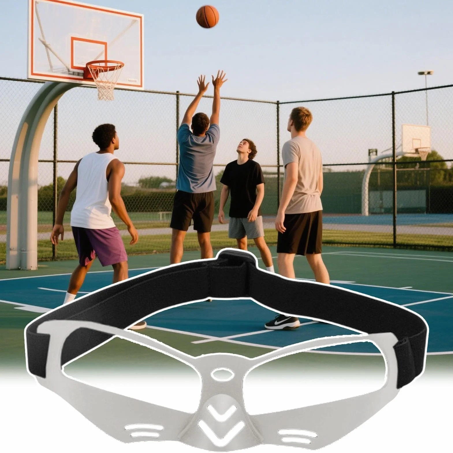 Lunettes de basket-ball pour les dribbels, équipement de protection pour l'entraînement et la compétition
