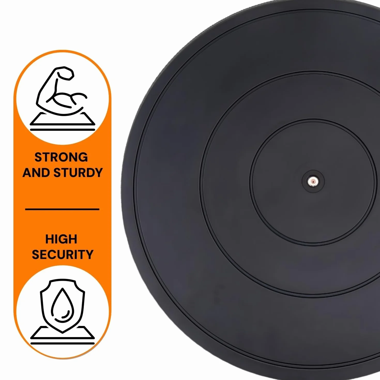 Plateau Tournant Universel,Solide Plateau Tournant à 360°,Support Pivotant Résistant,Tourne-Disque Rotatif pour Plantes en Pot Haut-Parleurs Ordinateurs Portables Moniteurs (40cm)