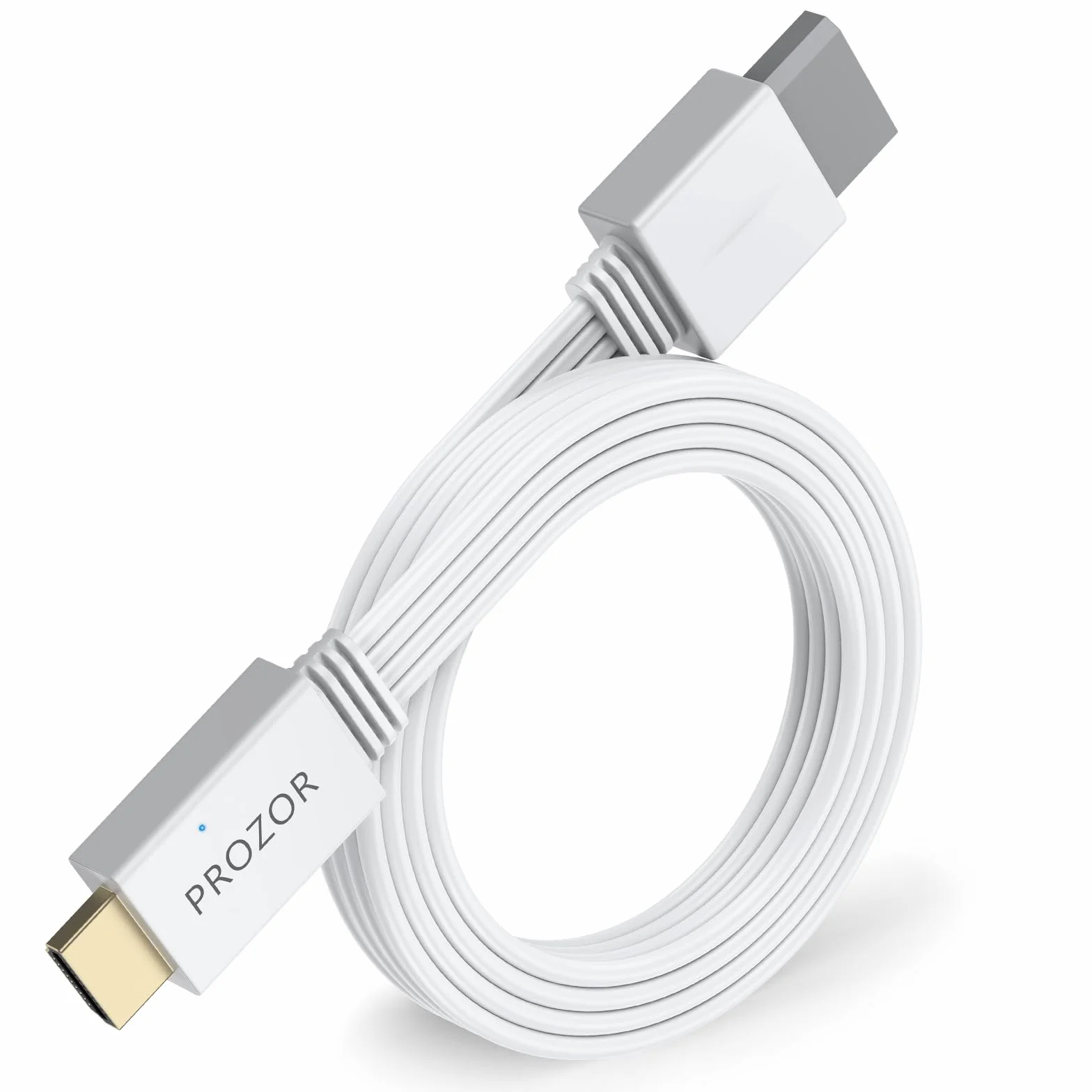 PROZOR Adaptateur Wii vers HDMI 1080P Câble HDMI Intégré 1.2m Conversion Vidéo et Audio pour Console Wii et Wii U Plug-and-Play