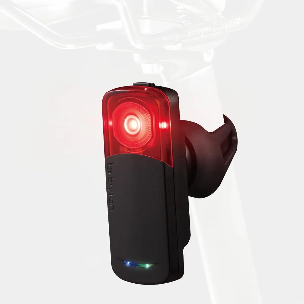 Bryton GARDIA R300L Radar de Vélo avec Feu Arrière – Alertes Visuelles et Sonores, 190 mètres, 220°, Compatible Application