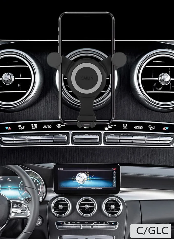 ICAILIN Support Telephone Voiture, Support à Grille d'Aération avec Rotation Support téléphone Voiture Mercedes