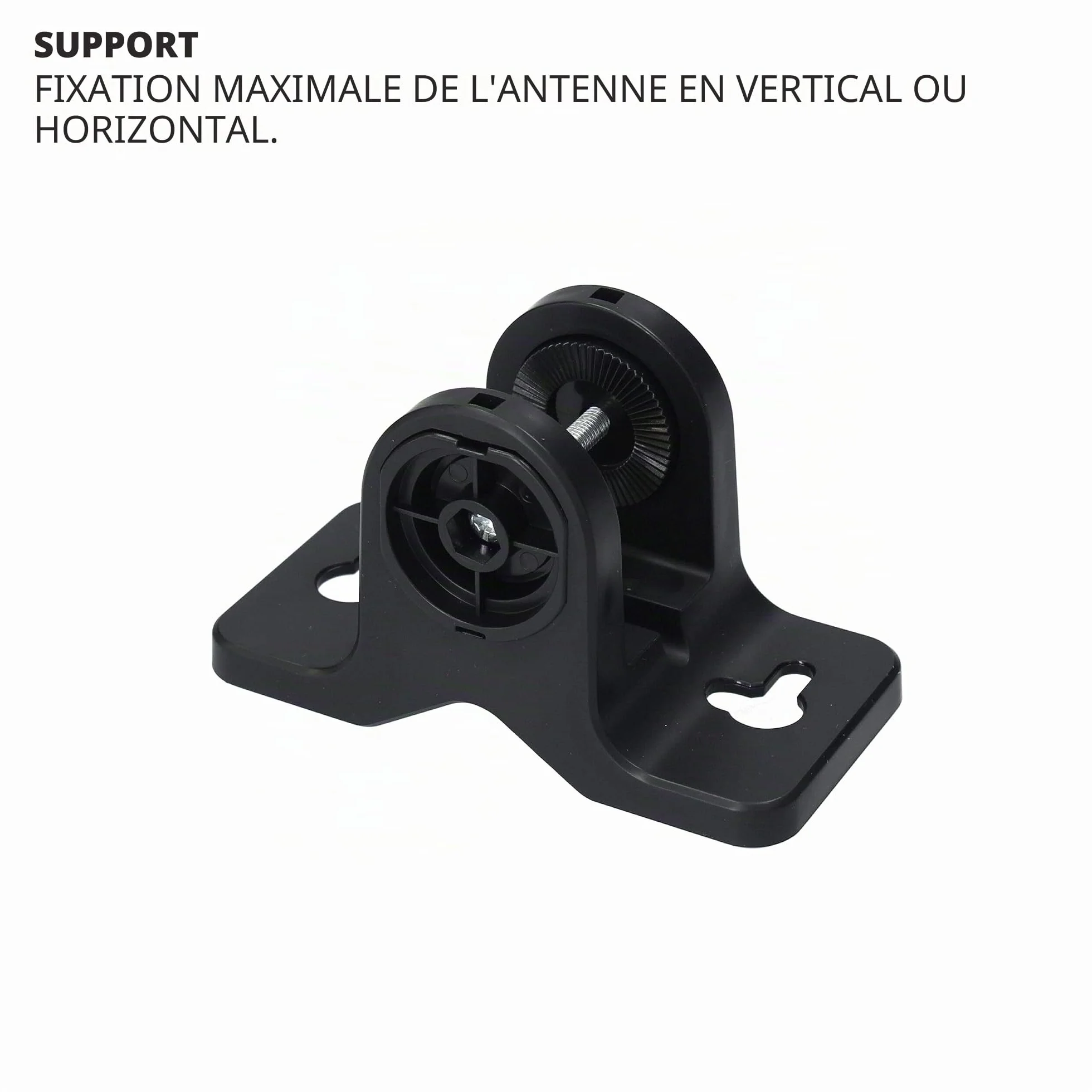TM Electron TMANT015 Antenne TV d'intérieur ou d'extérieur avec amplificateur intégré 40 DB, Ultra compacte, Orientation 360°, Montage Mural ou mât et résistante aux intempéries