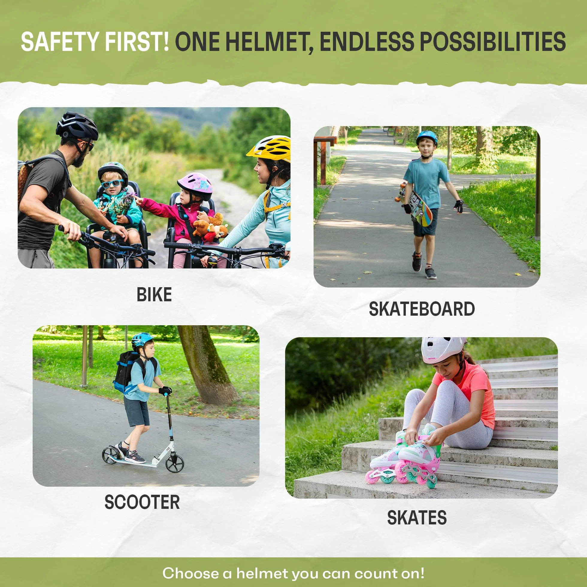 Casque Vélo Enfant VTT VTC Unisexe Cyclisme Réglable Sport BMX Skate Scooter Patins Sécurité