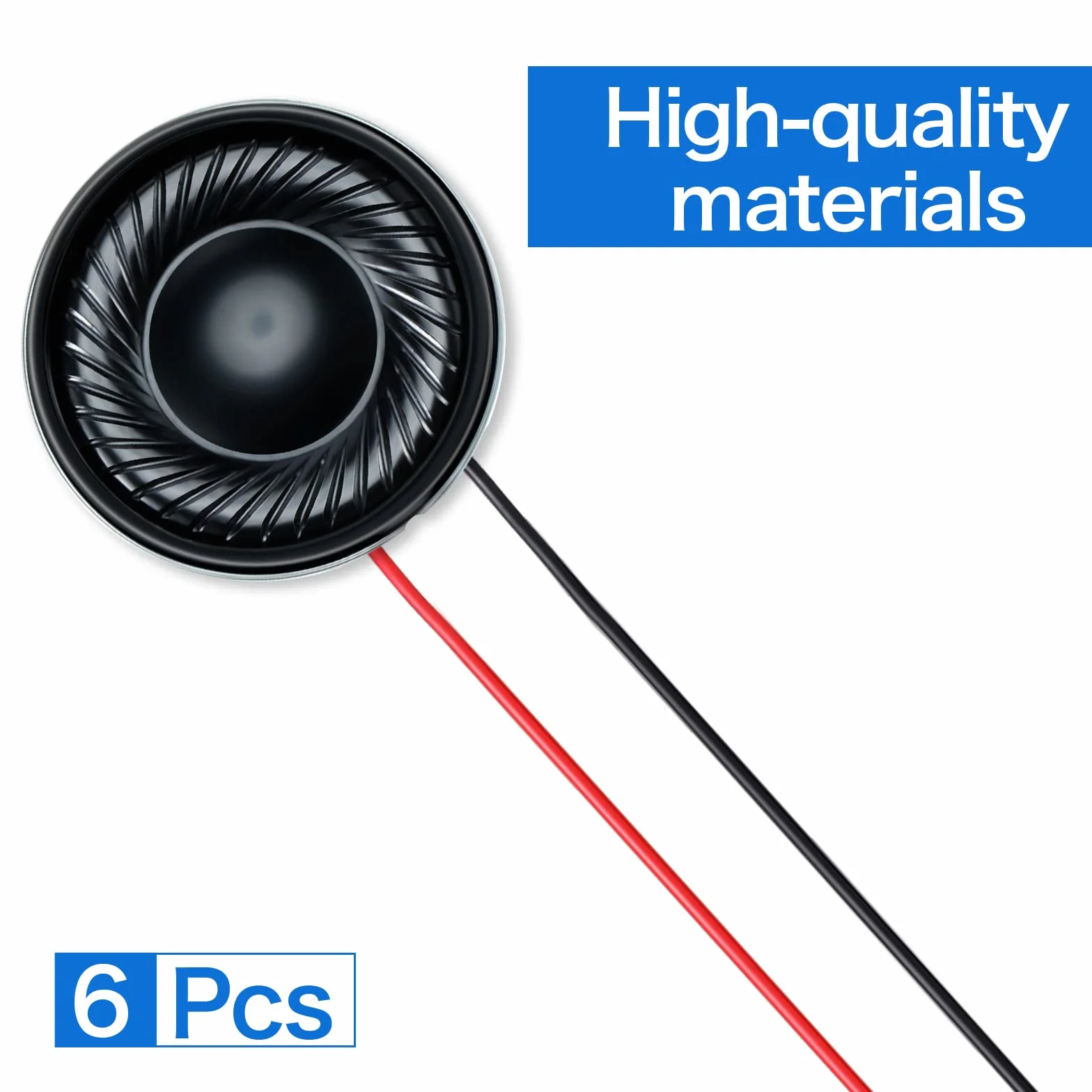 Weewooday Haut-Parleurs 2W 8 Ohms à Aimant Interne Rond Coque Métallique pour Mini DVD EVD Multimédia