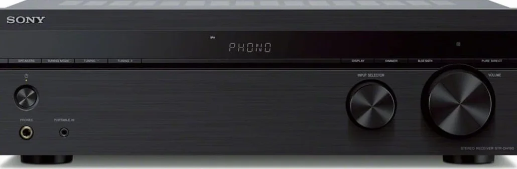 Sony - STR-DH190 - Ampli-Tuner 2ch Bluetooth avec Entrée Phono, Noir