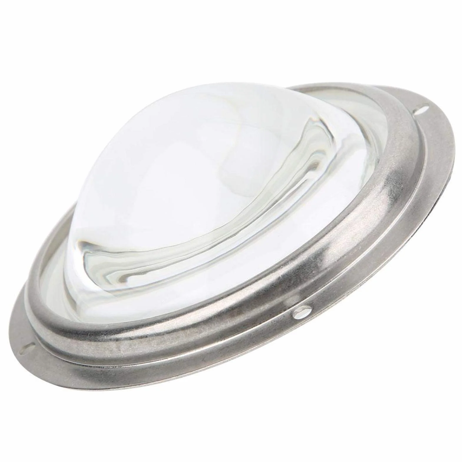 Condensateur LED Plano Convexe Lentille en Verre 100mm avec Support Fixe pour LED de 20W à 200W