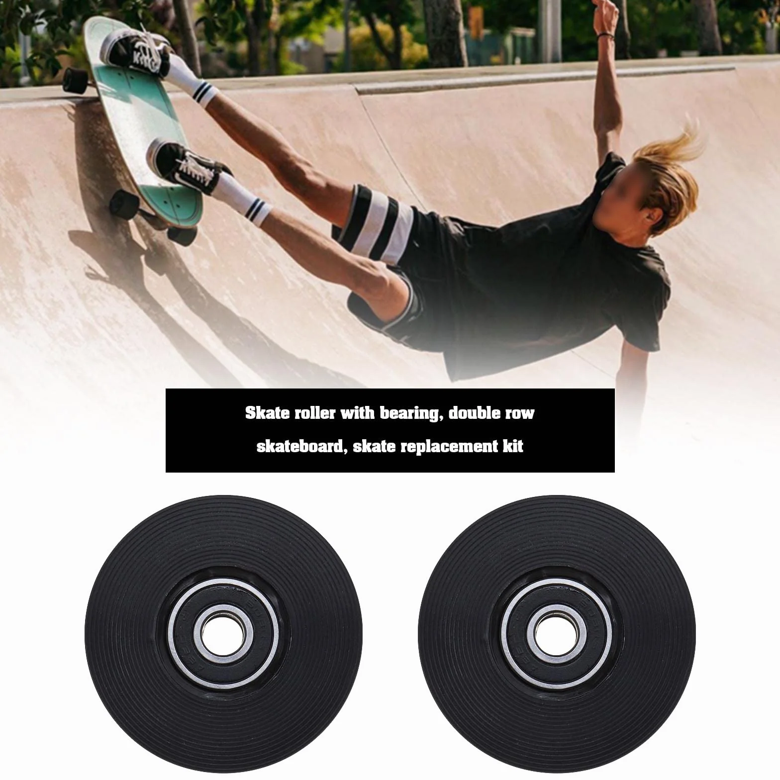 Patins à roulettes Roues 54mm 80A Dureté ABEC-9 608RS Quad Rechange