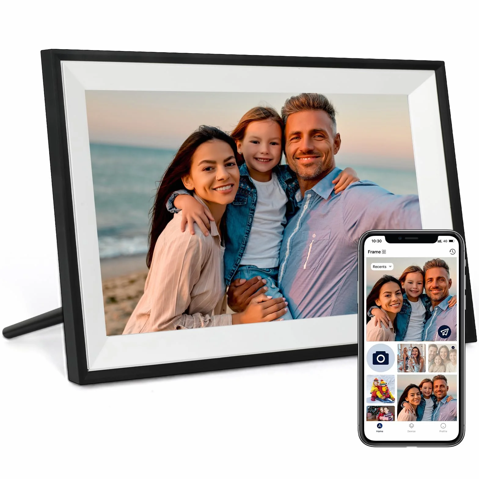 Humblestead Cadre Photo Numérique WiFi 10,1 Pouces écran Tactile Intelligent 1280x800 IPS Noir
