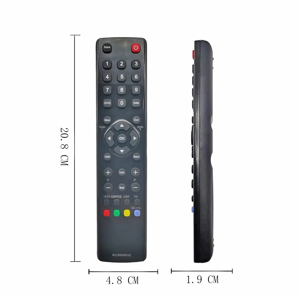 Remplacement telecommande Thomson RC3000E02 pour telecommande Thomson TV 32FU5253 39FU3253C 40FT2253 55FT5643 48FU4243