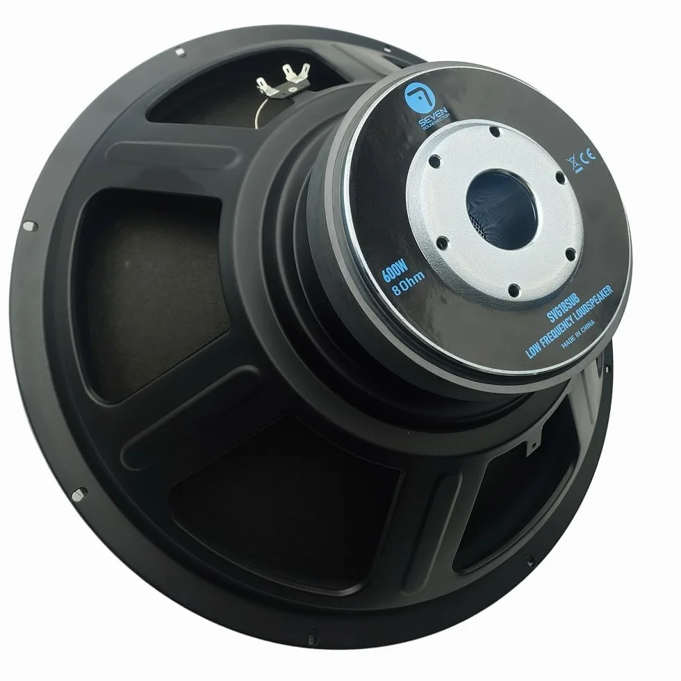 Seven Soundvector SVG18SUB/8 Subwoofer 18 Pouces 46 cm Haut-Parleur Professionnel de Grave Sub-Grave 8 Ohm 600W AES 1200W Programme