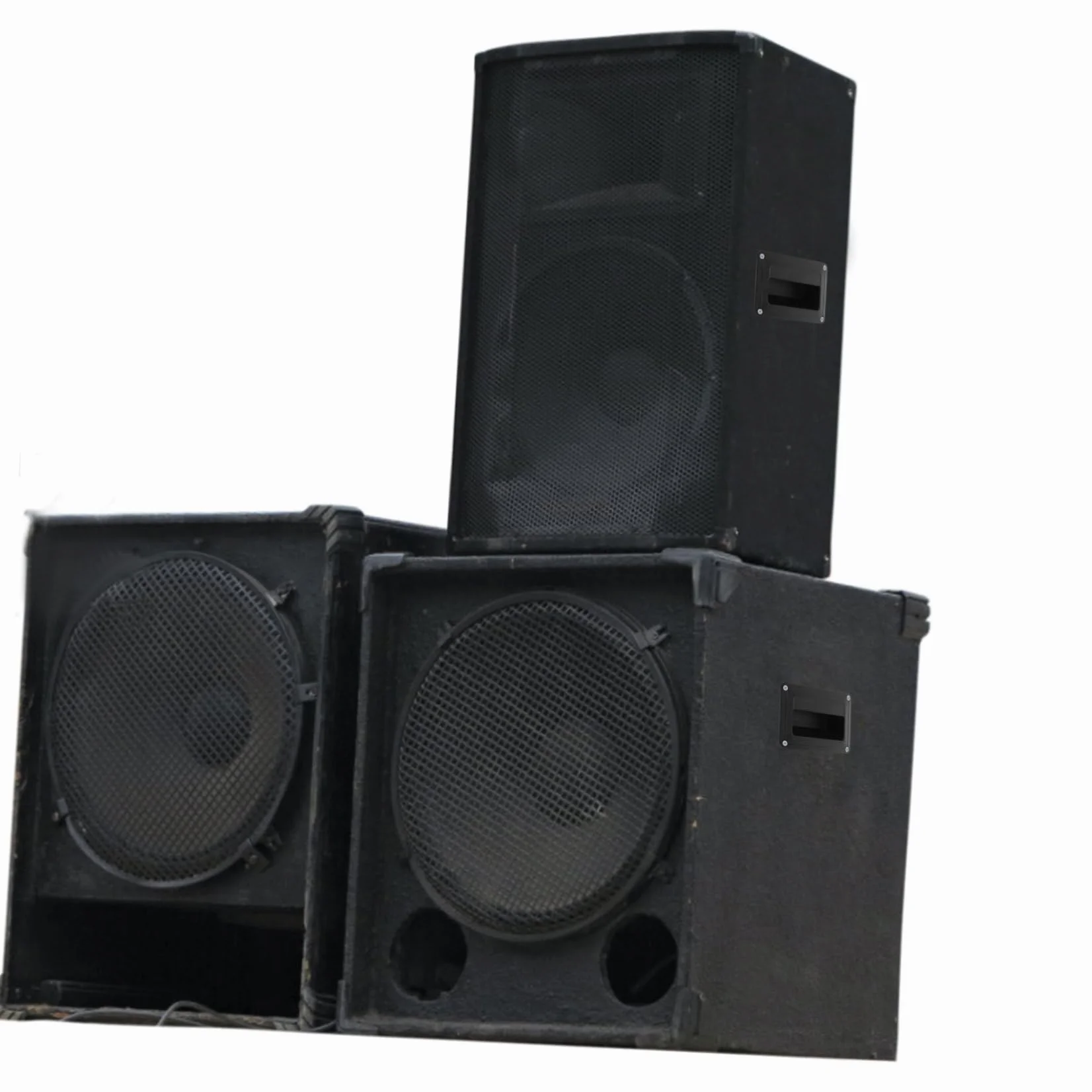 Homoyoyo Poignée Latérale de Haut-Parleur en Plastique pour Accessoires Audio, Petite Poignée Encastrée Pratique pour Enceintes, Lot de 4 Pièces pour Usage Scène ou Maison