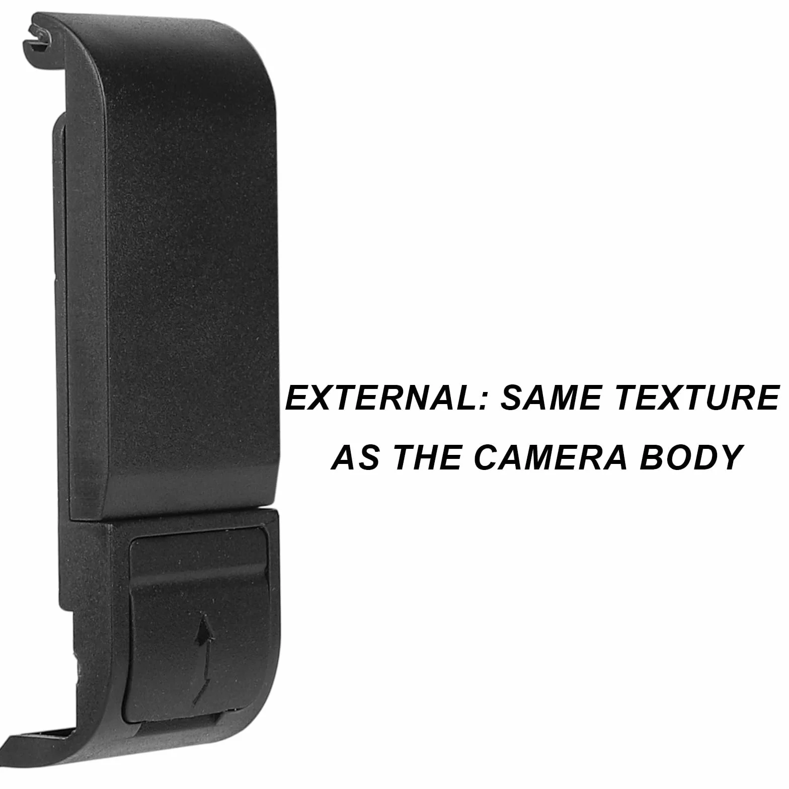 Couvercle Batterie Latéral pour GoPro Hero 9 10 11 12 13, Boîtier de Remplacement Noir Anti-Poussière avec Port de Charge Type-C