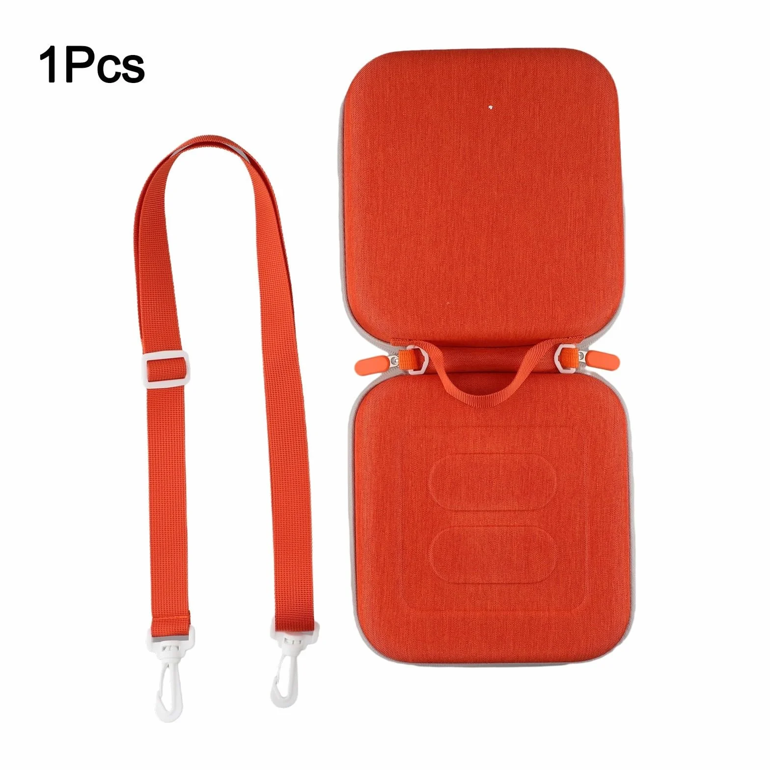 Étui de voyage avec protection EVA et sangle réglable pour Yoto Mini édition 2024 Sécurité et portabilité pour accessoires audio (Orange)