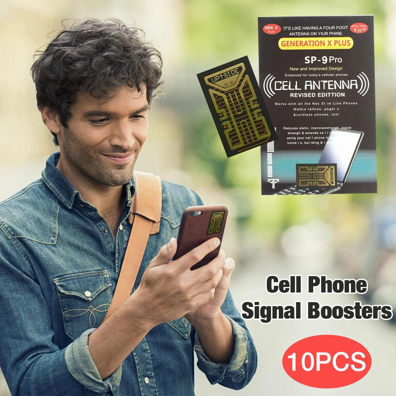 Autocollants Signal téléphone Portable,10 Autocollants -9Pro pour Signal téléphone Portable | Amplificateur d'antenne d'amélioration du Signal réseau