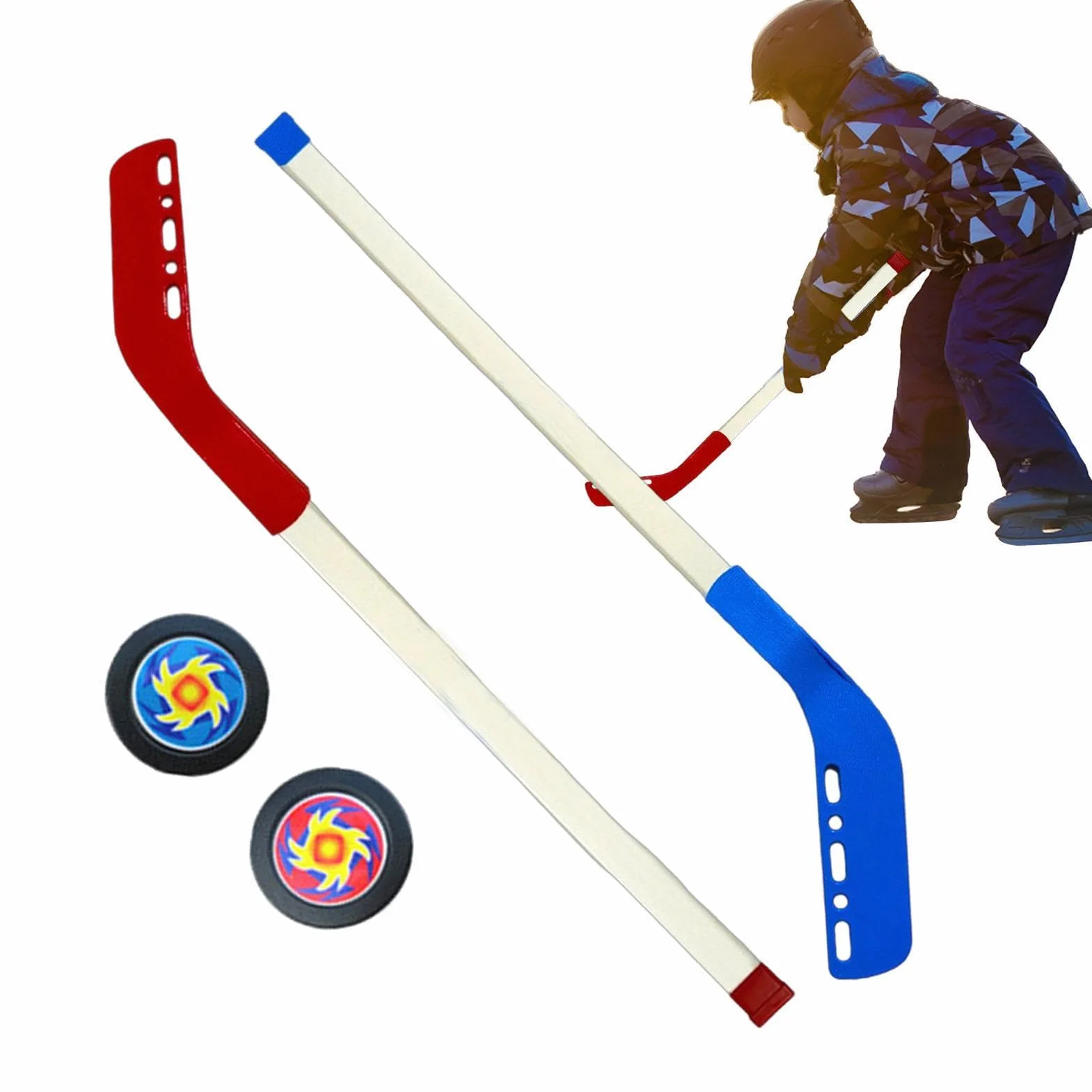 Ensemble de Hockey pour Enfant, Bâton et Balle de Hockey de Rue, Équipement d'Entraînement