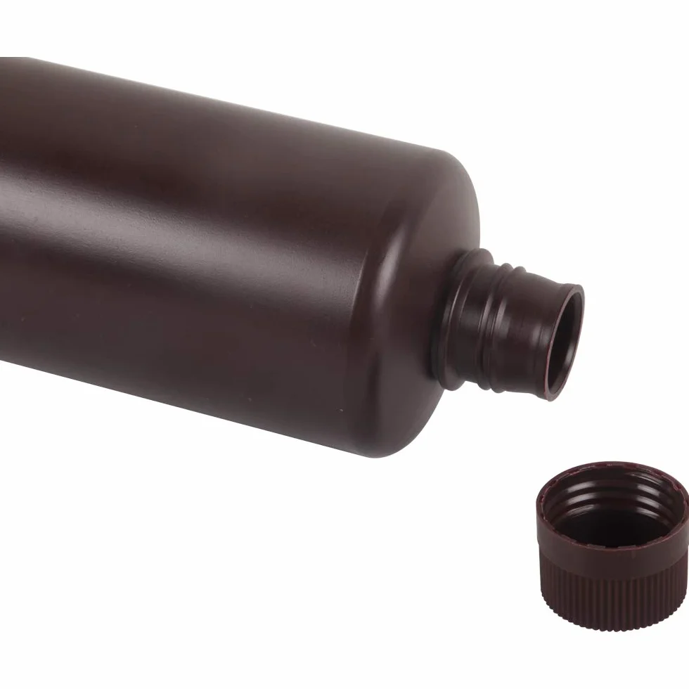 3 pièces 1L/1000 ml/35.2 oz processeur de Chambre Noire Chimique Liquide développeur Bouteilles de Stockage en Plastique pour 135 120 Film Photo négatif (3X 1L Brown Bottle)
