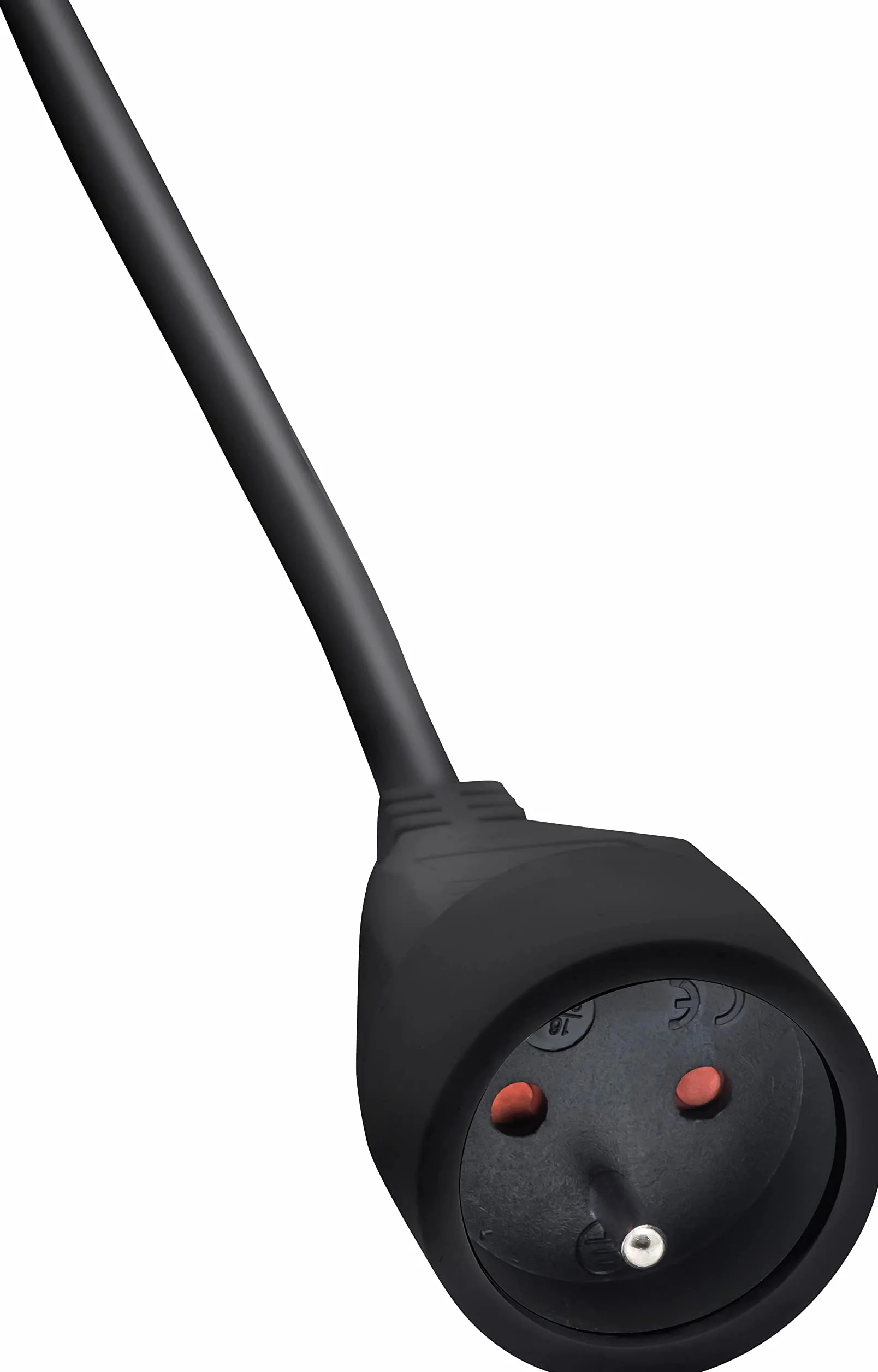 Brennenstuhl Rallonge 2m câble fiche plate Noir