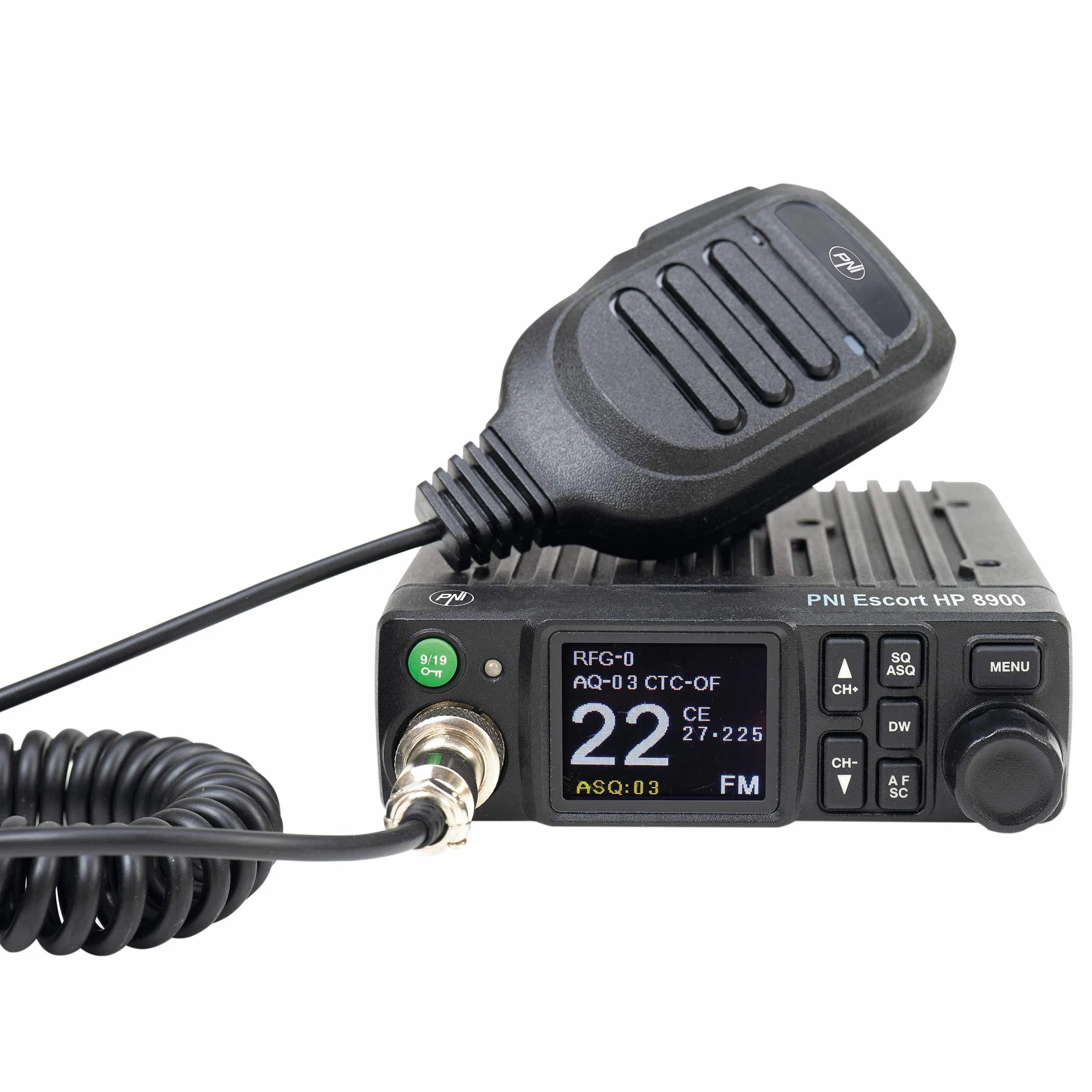 Radio CB PNI Escort HP 8900 ASQ, Antenne 12-24V + CB PNI ML100 avec Base magnétique, Alimentation 12V/24V, Gain RF, Roger Beep, CTCSS-DCS, Dual Watch